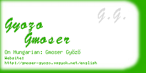gyozo gmoser business card
